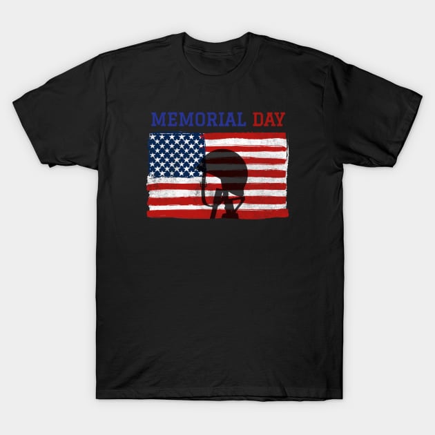 Memorial Day - US American Alumni Veteran T-Shirt by TidenKanys